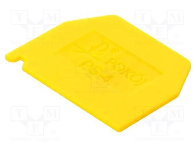 Placa extrema, amarelo, Larg: 1mm, poliamida, -25.