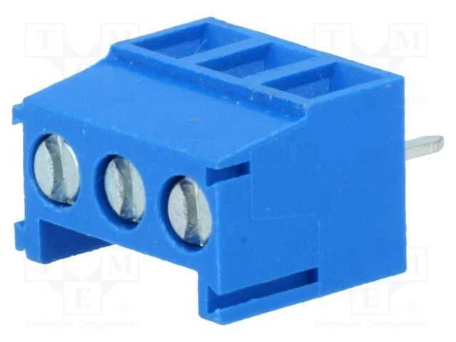 PCB bloco terminal, angulares 90, 3,5mm, faixas: .