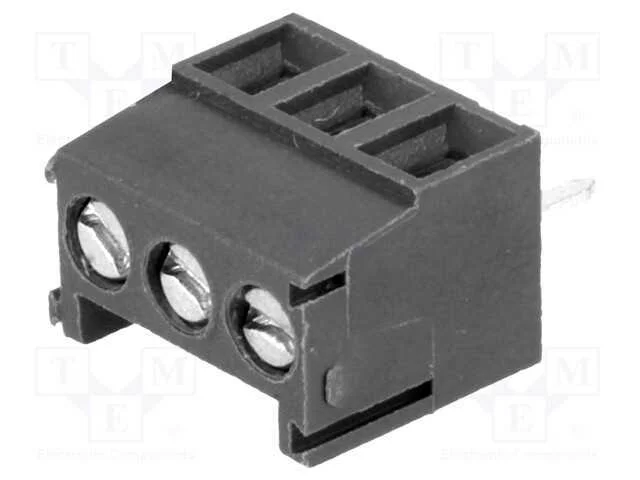 PCB bloco terminal, angulares 90, 3,5mm, faixas: .