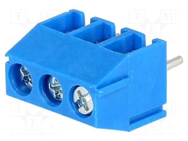 PCB bloco terminal, angulares 90, 3,5mm, faixas: .