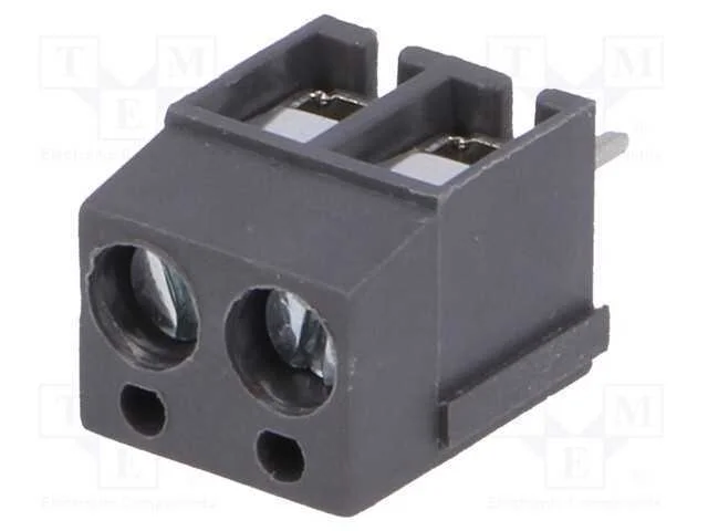 PCB bloco terminal, angulares 90, 5mm, faixas: 2,.
