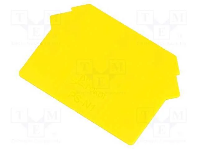Placa extrema, amarelo, Larg: 1mm, poliamida, -25.