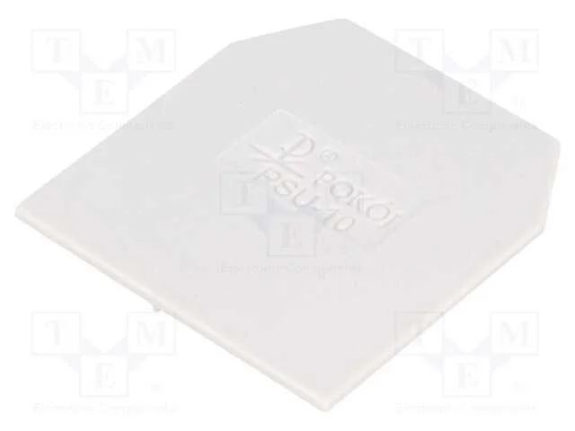 Placa extrema/ de separação, cinzenta, Larg: 1mm,.
