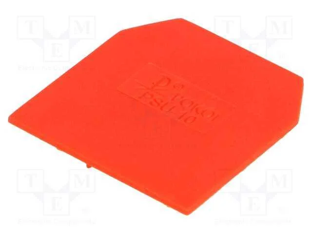 Placa extrema/ de separação, vermelho, Larg: 1mm,.