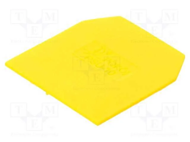 Placa extrema/ de separação, amarelo, Larg: 1mm, .