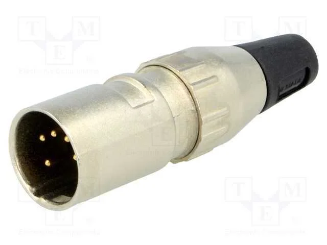 Ficha, Xlr, Macho, Pin: 5, Simples, com Cabo, Solda, Contatos: Latão