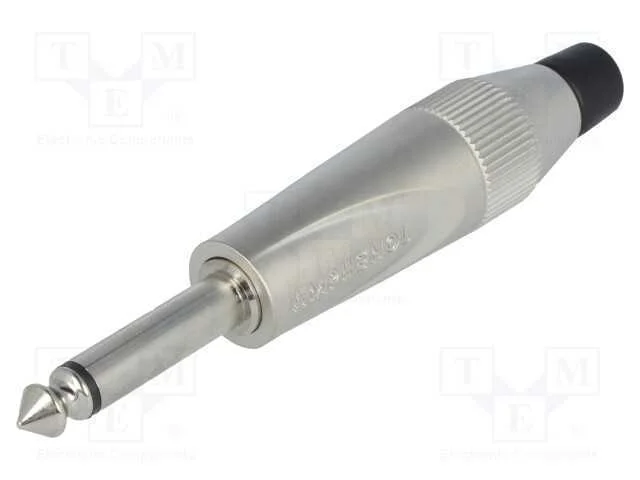 Ficha, Jack 6,3mm, Macho, Mono, Faixas: 2, Simples, com Cabo, Solda
