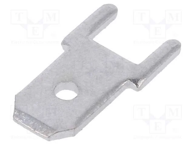 Conetor: plano, 4,8mm, 0,8mm, fêmea, THT, latão, .