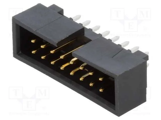 2.54mm CGrid Hdr Shrd /Slt .13AuLF 16Ckt