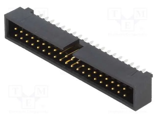 2.54mm CGrid Hdr Shrd /Slt .38AuLF 40Ckt