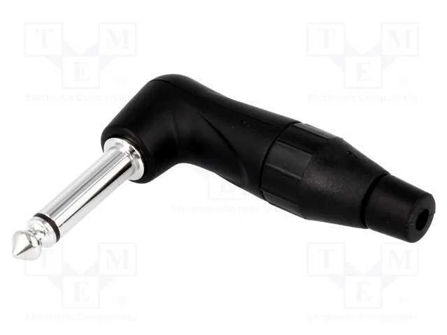 Ficha, Jack 6,3mm, Macho, Mono, Faixas: 2, Angulares 90, com Cabo