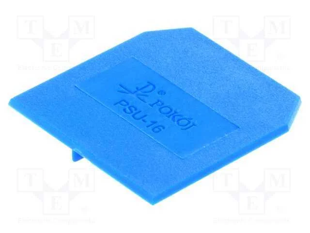 Placa extrema/ de separação, azul, Larg: 1,5mm, p.