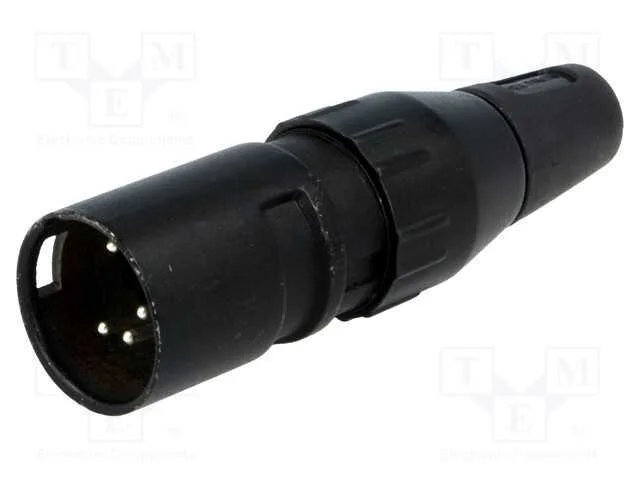 Ficha, Xlr, Macho, Pin: 5, Simples, com Cabo, Solda, Contatos: Latão