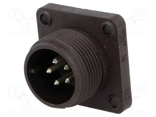 Conector: Redondos, Tomada, Cm, Ip67, Pin: 5, Cobertura: Prateado