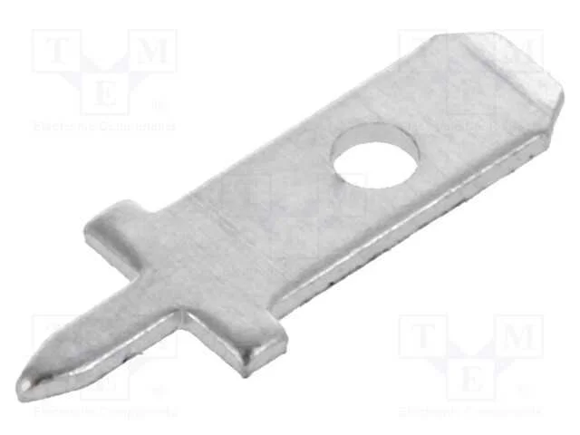 Conetor: plano, 2,8mm, 0,5mm, fêmea, THT, latão, .