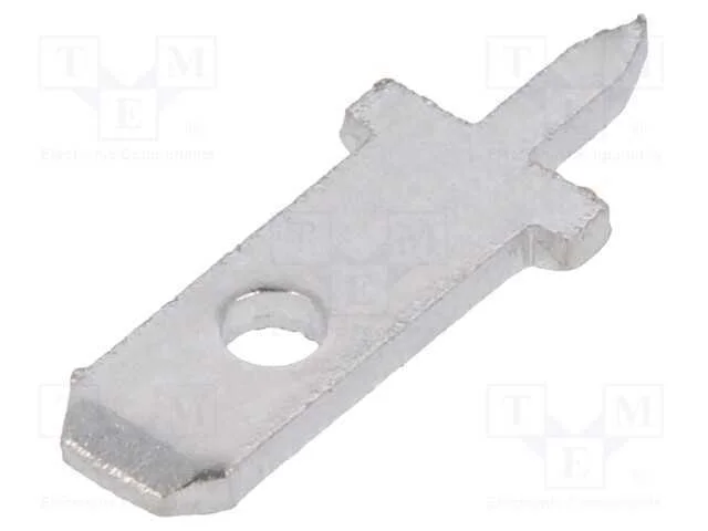 Conetor: plano, 2,8mm, 0,8mm, fêmea, THT, latão, .