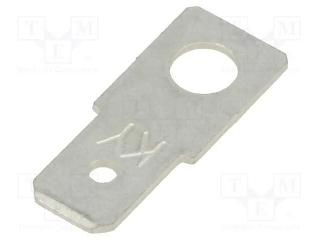 Conetor: plano, 6,35mm, 0,8mm, fêmea, roscado, la.