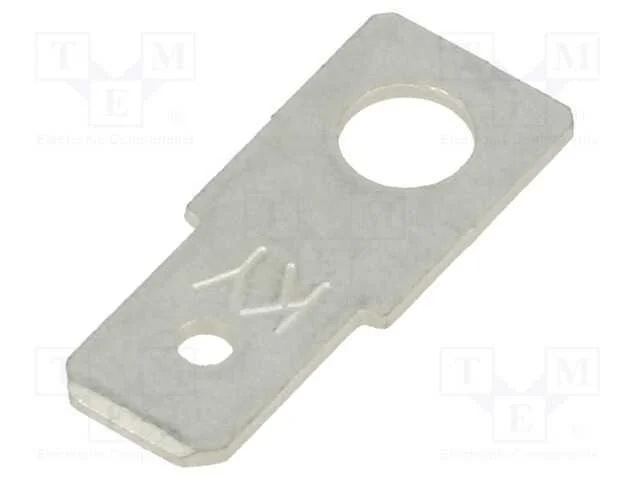 Conetor: plano, 6,35mm, 0,8mm, fêmea, roscado, la.