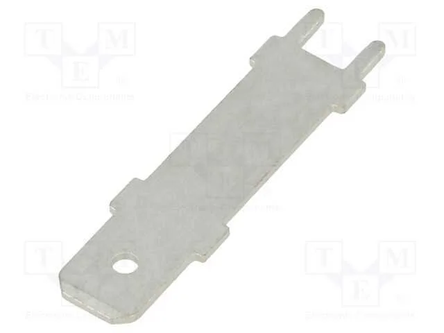 Conetor: plano, 6,4mm, 0,8mm, fêmea, THT, latão, .