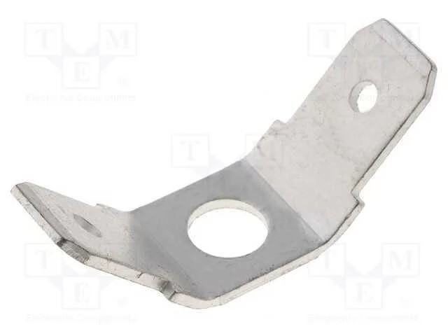 Conetor: plano, 6,3mm, 0,8mm, fêmea, M4, dupla, r.
