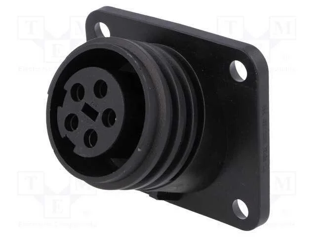 Conector: redondos, tomada, fêmea, PIN: 5, rosca .