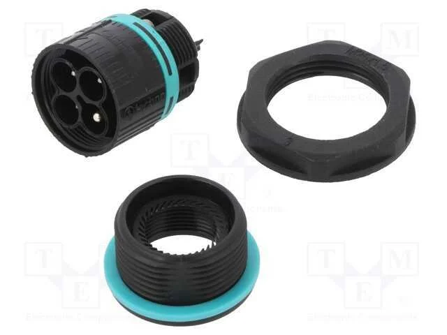 Conector: de alimentação, terminal parafusado, ma.