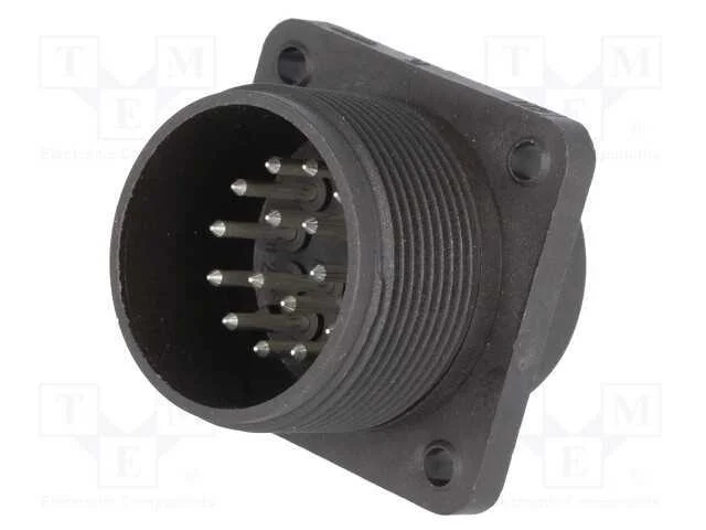 Conector: Redondos, Tomada, Cm, Ip67, Pin: 17, Cobertura: Prateado