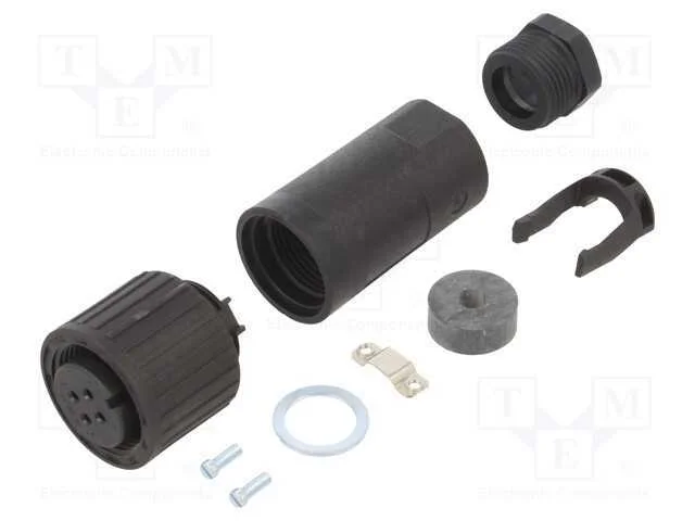Conector: Redondos, Ficha, Cm, Ip67, Pin: 4, Cobertura: Prateado
