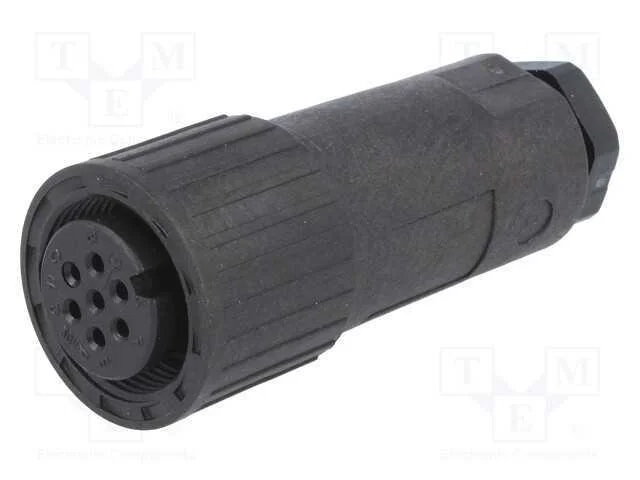 Conector: Redondos, Ficha, Cm, Ip67, Pin: 7(6+1), Fêmea, 10a, 50v