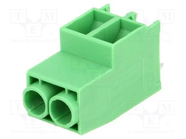 PCB bloco terminal, angulares 90, 6,35mm, faixas:.