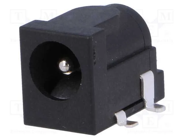 Tomada, de alimentação DC, macho, 5,5/2,1mm, 5,5m.