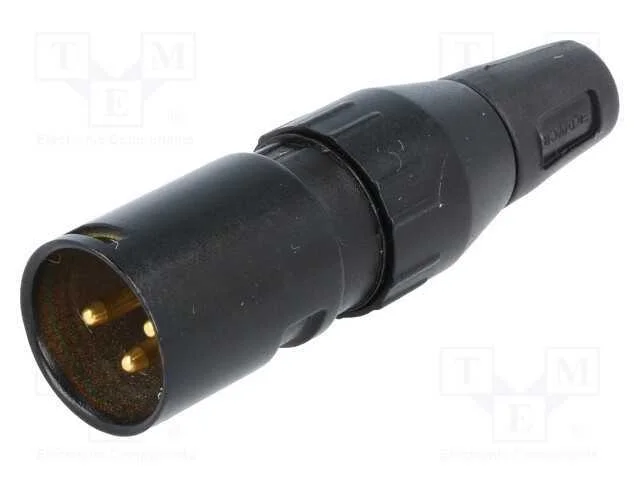 Ficha, Xlr, Macho, Pin: 3, Simples, com Cabo, Solda, Contatos: Latão