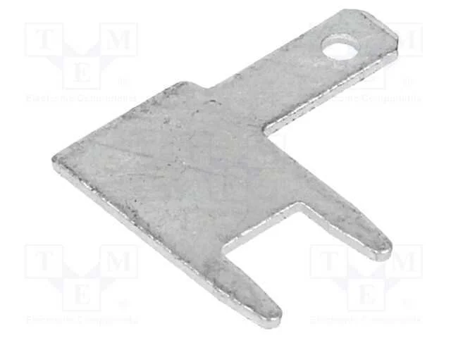 Conetor: plano, 2,8mm, 0,5mm, fêmea, THT, latão, .