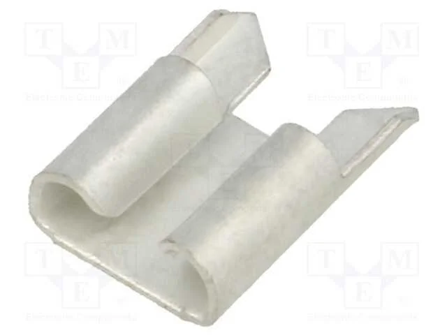Conetor: plano, 6,35mm, 0,8mm, macho, THT, latão,.