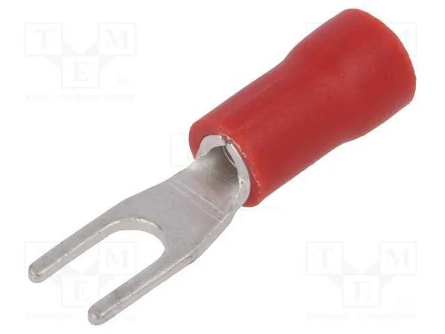 Terminal: terminal forquilha, M3, : 3,2mm, 0,5÷1m.