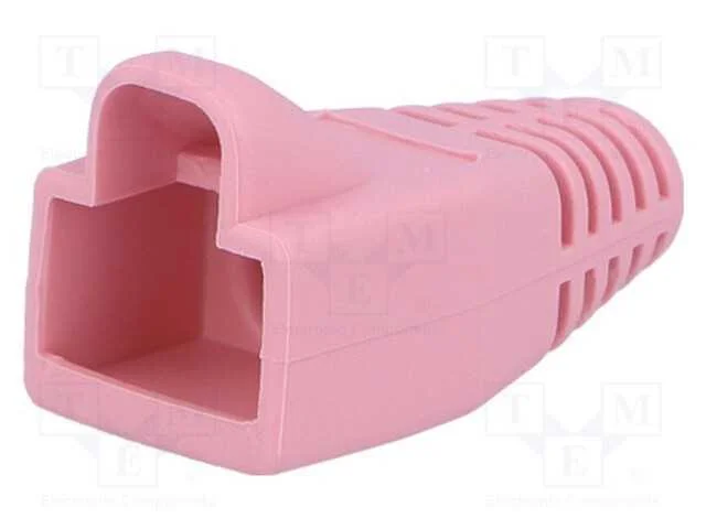 Revestimento de pino RJ45, 6mm, cor-de-rosa