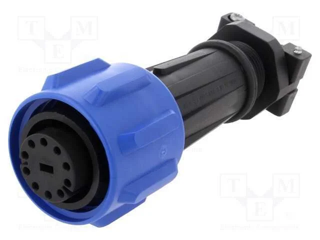Conector: redondos, ficha, fêmea, PIN: 10, rosca .