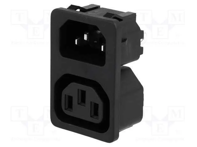 Conector: de alimentação, tomada, macho/fêmea, 10.