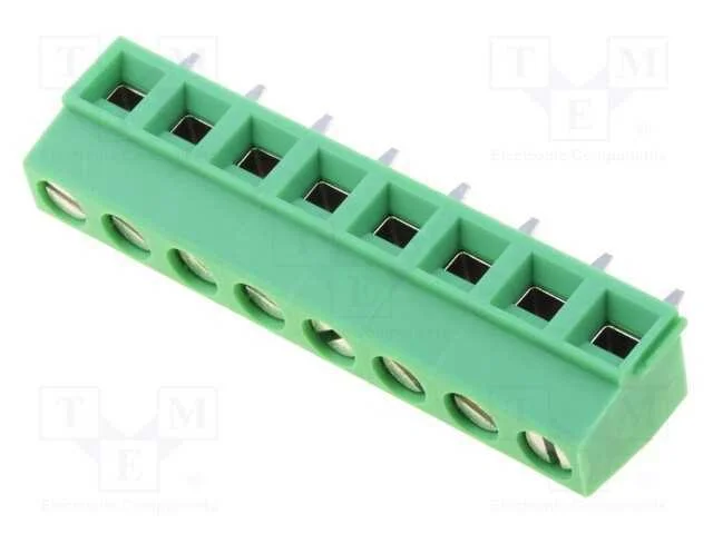 PCB bloco terminal, angulares 90, 5,08mm, faixas:.