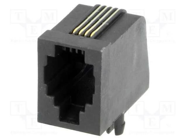 Tomada, Rj9, Pin: 4, Sistema: 4p4c, Tht, Angulares