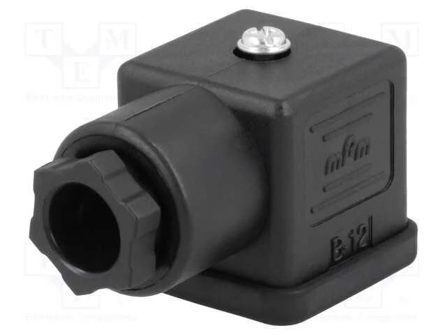 Conector: de Válvulas, Ficha, Formato A, 18mm, Fêmea, Pin: 3, 1,5mm2