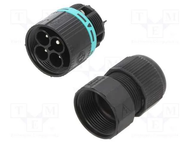 Conector: de alimentação, IDC,terminal parafusado.
