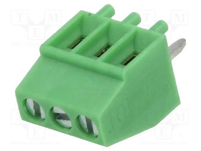 Pcb Bloco Terminal, Angulares 90, 2,54mm, Faixas: 3, para Pcb