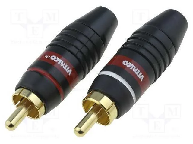 Ficha, Rca, Macho, Simples, Solda, com Cabo, 6mm, 2unid.