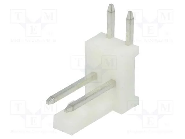 Tomada, fio-placa, macho, PIN: 2, 2,54mm, THT, MA.