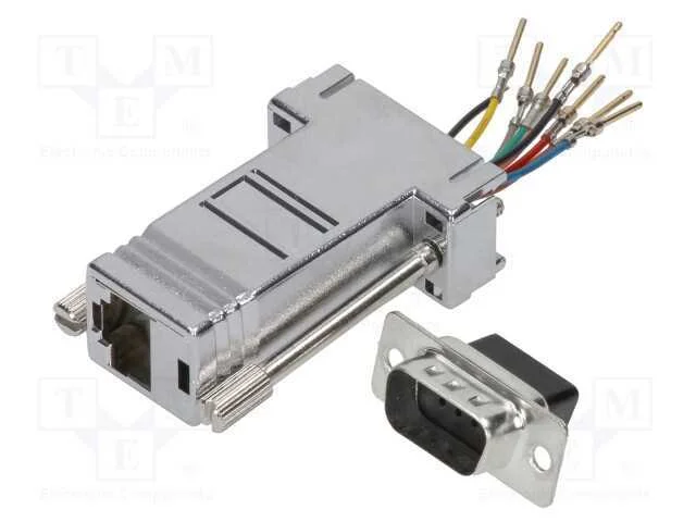 Passo: adaptador, D-Sub 9pin masculino,RJ45 tomada