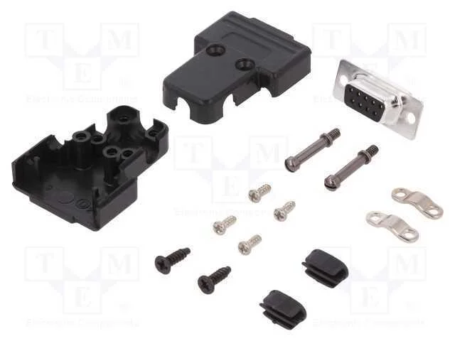 D-Sub, PIN: 9, ficha, fêmea, solda, com cabo, pre.