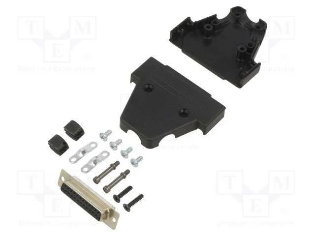 D-Sub, PIN: 25, ficha, fêmea, solda, com cabo, pr.