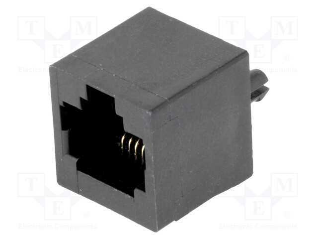 Tomada, RJ45, PIN: 8, Sistema: 8p8c, THT, simples