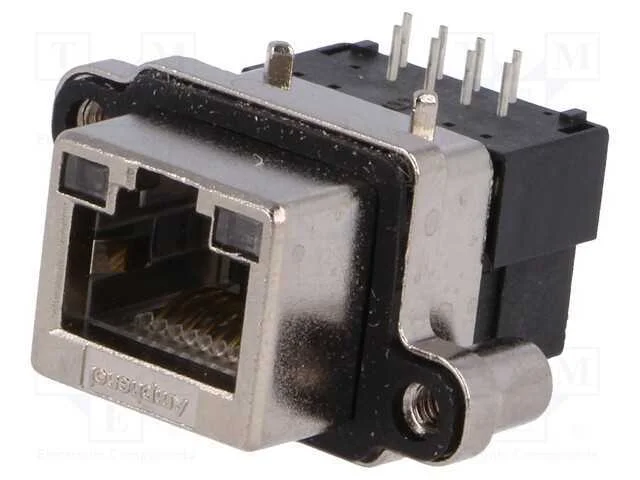 Tomada, RJ45, UL94V-0, IP67, para painel, THT, an.